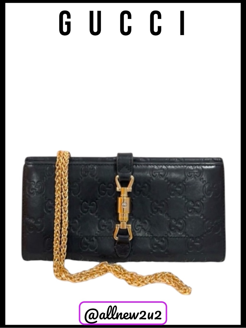 GUCCI Jackie Bifold VTG Wallet (1961) Rare